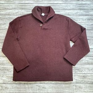 Old Navy Youth Kids Boy's Sweater Fleece Sweatshirt L LG Large 10 12 Burgundy